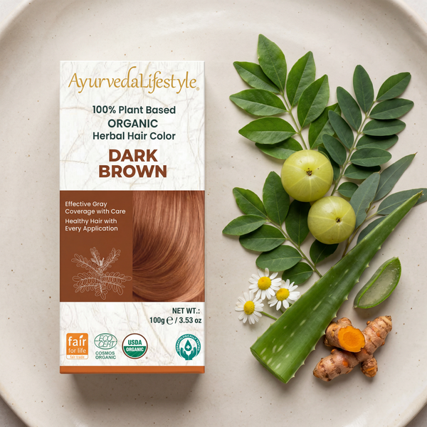 Organic Hair Color - DARK BROWN