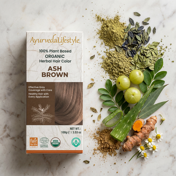 Organic Hair Color - ASH BROWN